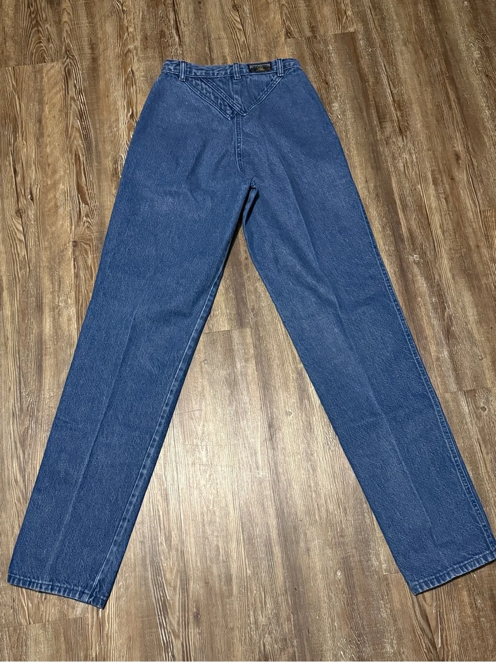 Vintage Rocky Mountain Straight Leg Jeans Women's 7/28 Two Button 90s Bareback